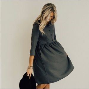 Midi 3/4 sleeve dress